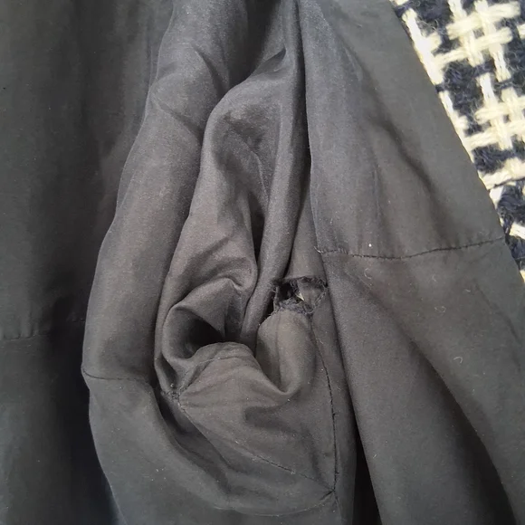 Vintage 80s Karl Lagerfeld Wool Boucle Tweed Blazer Fits Like US 10 GUC - Picture 9 of 16